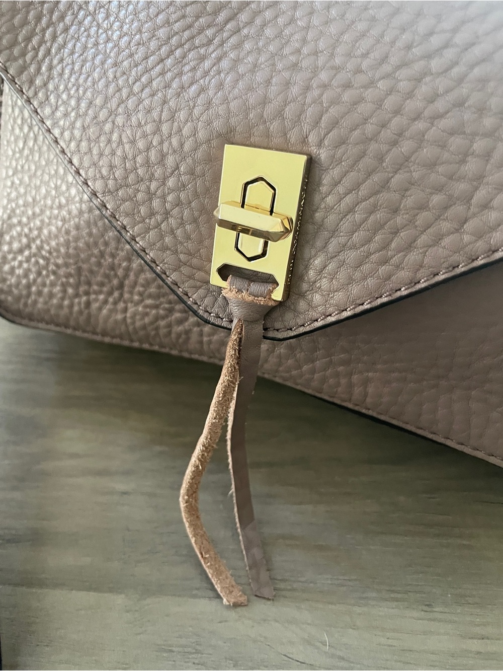 Rebecca Minkoff Darren Taupe Pebbled Leather Bag - Picture 5 of 17